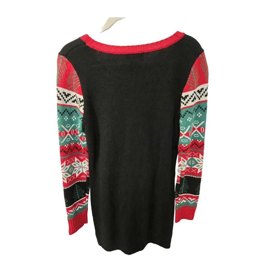 NWOT Women’s Christmas Santa Claus Size Large Sweater Dress - Picture 4 of 7